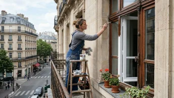 peindre fenetre haussmanniennes